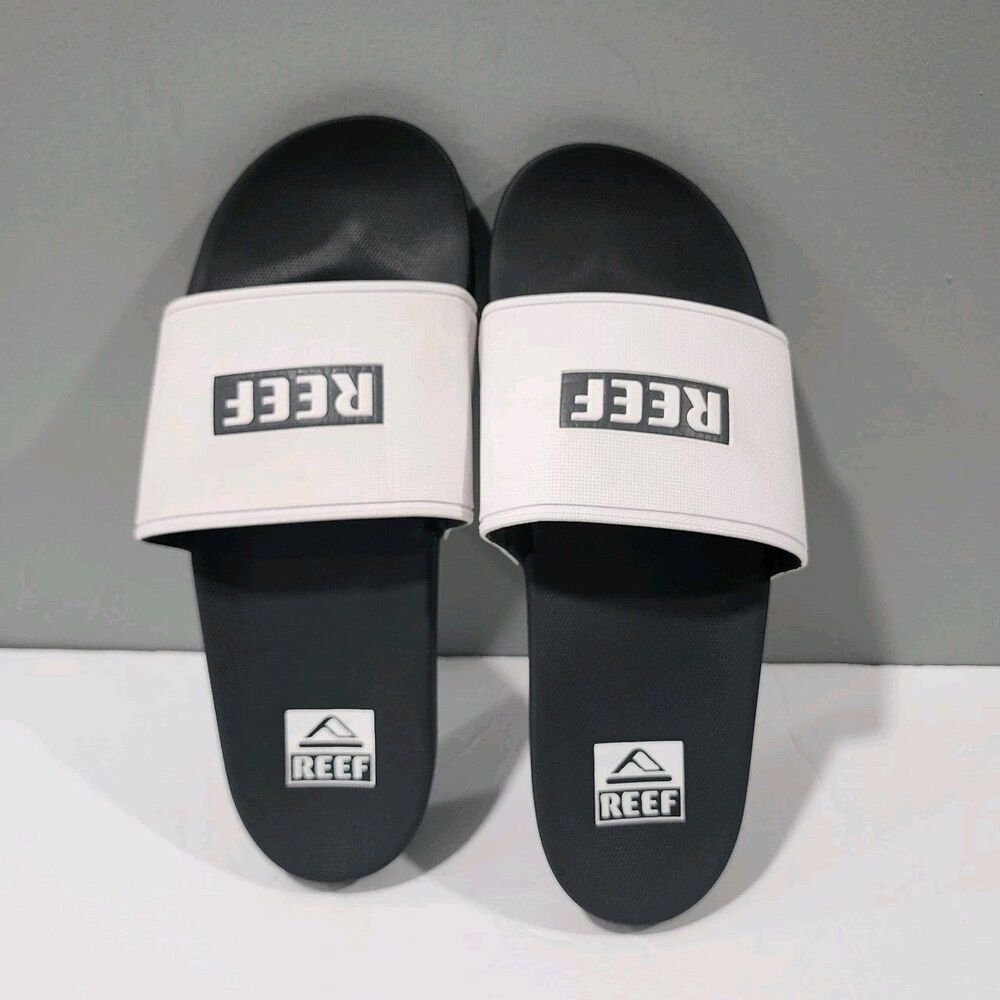 REEF Men's Flip Flop Regular Sandal Black/ White Sizes 9